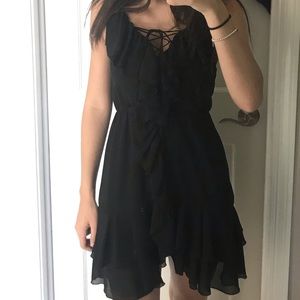 Black Ruffled Dress